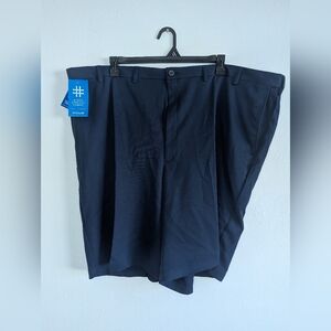 NWT Haggar Cool 18 Pro Gabardine UV Protection Dress Golf Shorts Men's Size 52W